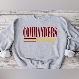 Commanders stripe crewneck